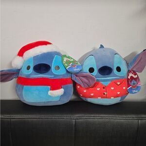 New Squishmallow Lilo & Stitch Winter & Spring Edition Bundle of two
